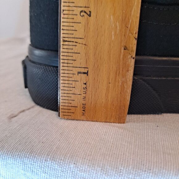 Polo Ralph Lauren Faxon X Low Cut Canvas Court Sneaker Mens Sz 8 Black Canvas - Picture 10 of 10